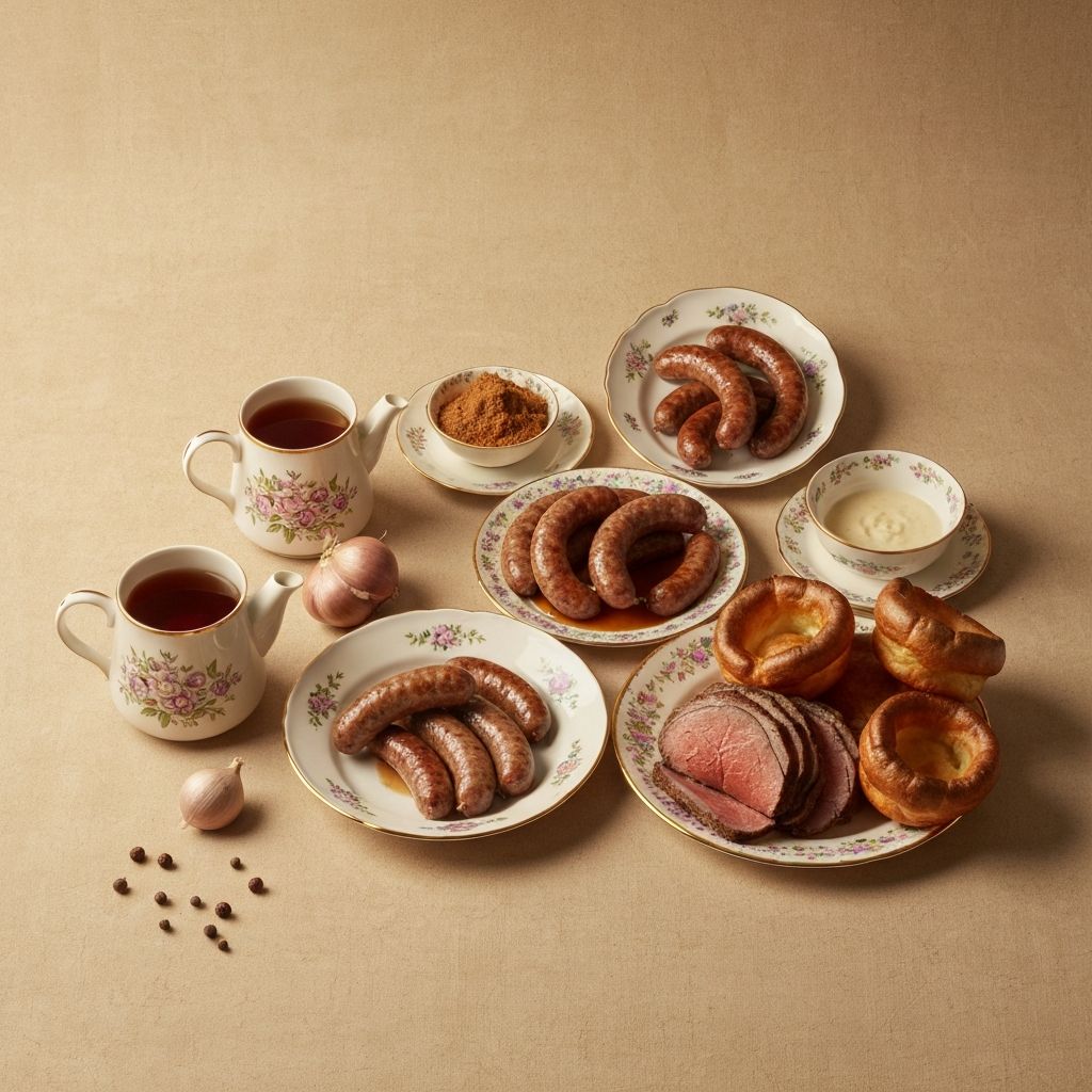 Traditional and modern British food